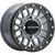 Raceline A93SG Podium 14x7in/4x156 BP/38mm Offset/132.5mm Bore - Grey & Black Ring Beadlock Wheel
