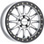 Raceline A14SB Alpha 15x7in/4x137 BP/10mm Offset/110.18mm Bore - Silver & Blk Ring Beadlock Wheel