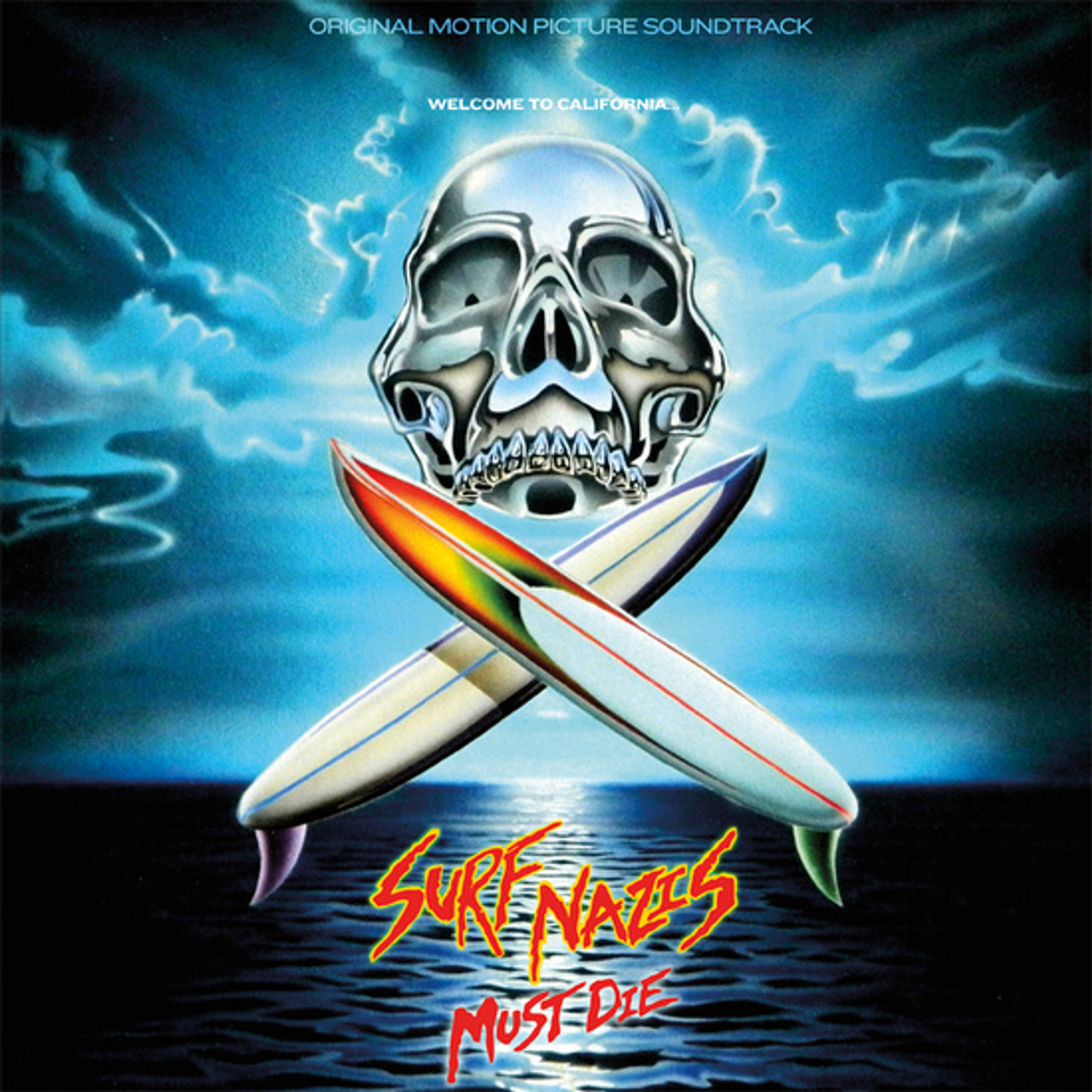 Jon Mccallum Surf Nazis Must Die Original 1987 Motion Picture Soundtrack Color Vinyl Lp Two Headed Dog