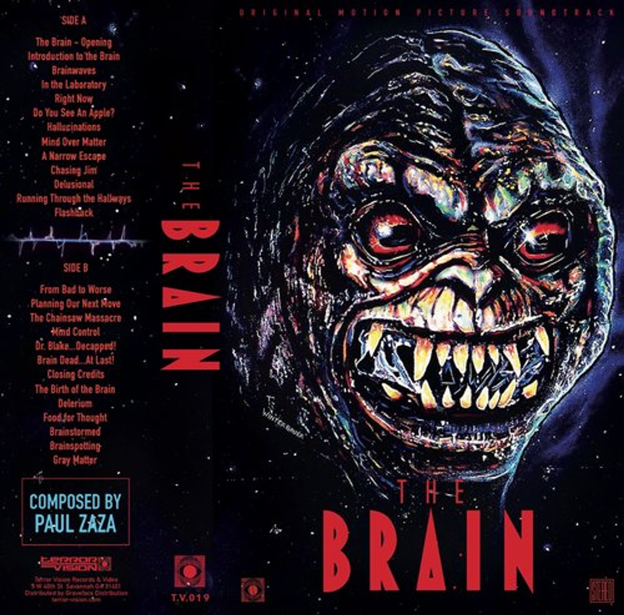 PAUL ZASA: The Brain OST (1988) Cassette - TWO HEADED DOG