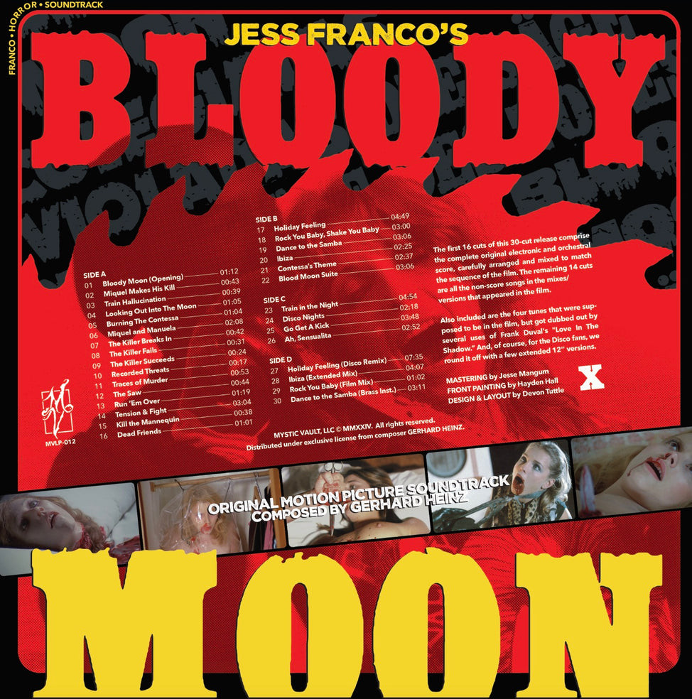 GERHARD HEINZ: Bloody Moon OST 2LP - TWO HEADED DOG