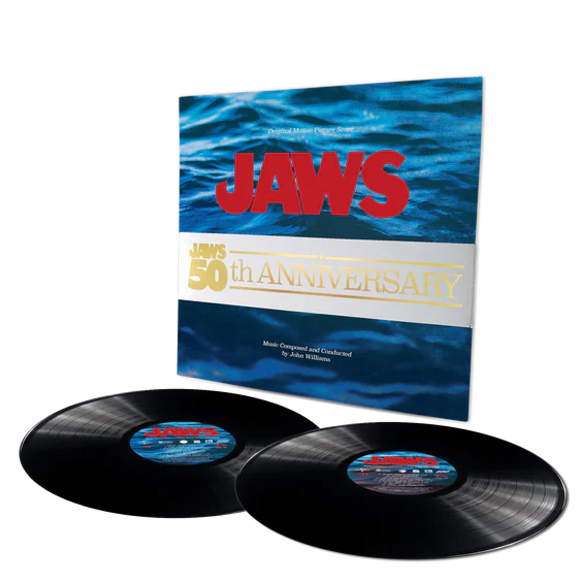 JAWS アナログレコード 2枚組 ジョン•ウィリアムズ JOHN WILLLIAMS: Jaws (Original Motion Picture Score) (50th