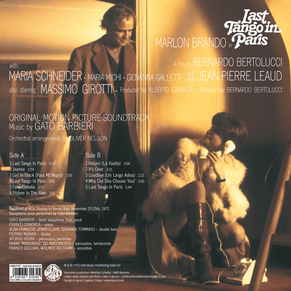 GATO BARBIERI: Last Tango in Paris LP