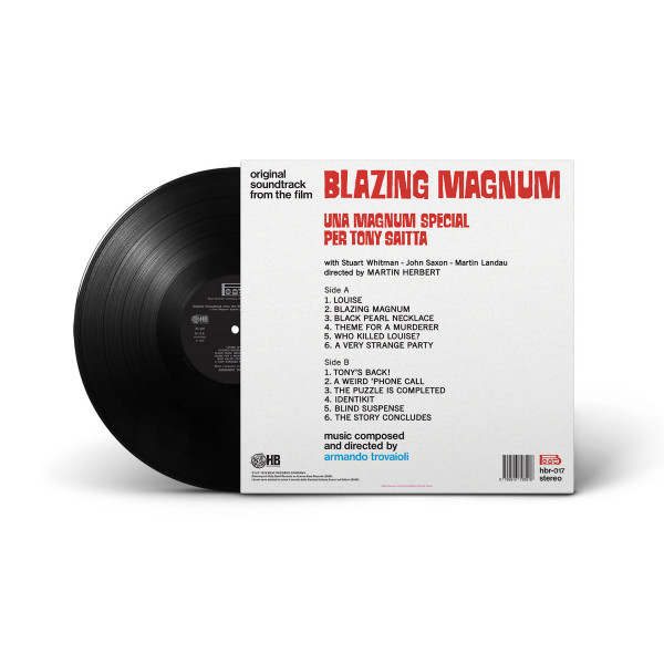 ARMANDO TROVAJOLI: Blazing Magnum - Una Magnum Special Per Tony (Original Soundtrack) LP