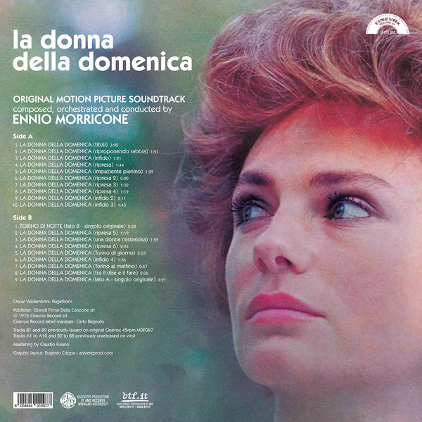 ENNIO MORRICONE: La Donna della Domenica OST LP
