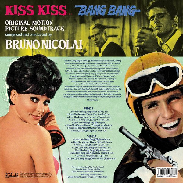 BRUNO NICOLAI: Kiss Kiss… Bang Bang OST (2025 RSD Unofficial Release) LP
