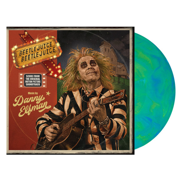 DANNY ELFMAN: Beetlejuice Beetlejuice (Original Motion Picture Score) (Green and Blue Hand Poured Vinyl) LP 