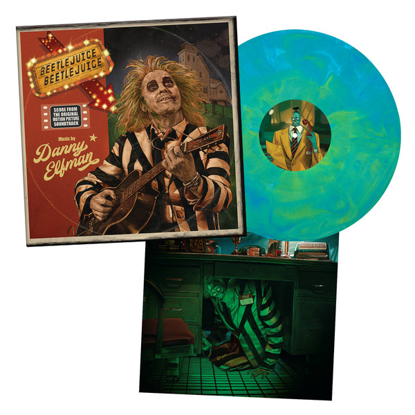 DANNY ELFMAN: Beetlejuice Beetlejuice (Original Motion Picture Score) (Green and Blue Hand Poured Vinyl) LP 