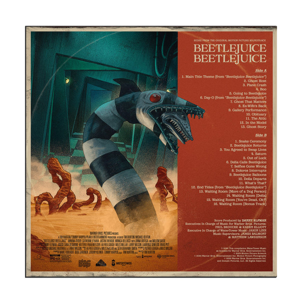 DANNY ELFMAN: Beetlejuice Beetlejuice (Original Motion Picture Score) (Pink & Yellow Colored Vinyl) LP 