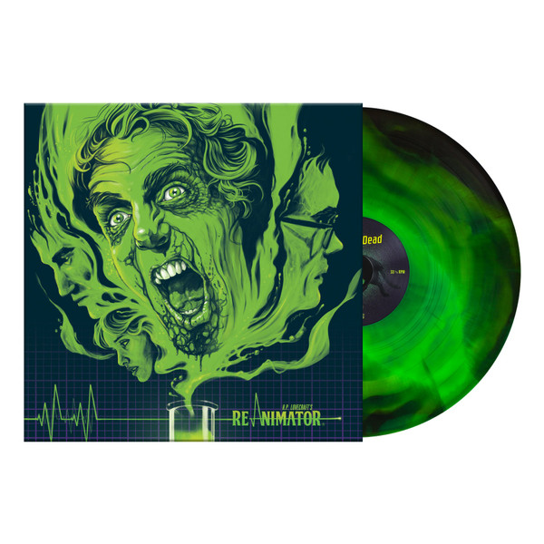 RICHARD BAND: Re-Animator (Original Motion Picture Score) ("Re-Agent" Green and Black Swirled Colored Vinyl) LP