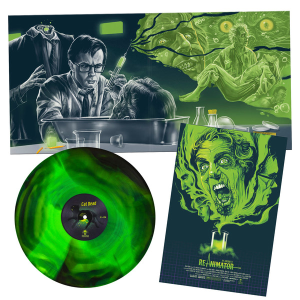 RICHARD BAND: Re-Animator (Original Motion Picture Score) ("Re-Agent" Green and Black Swirled Colored Vinyl) LP