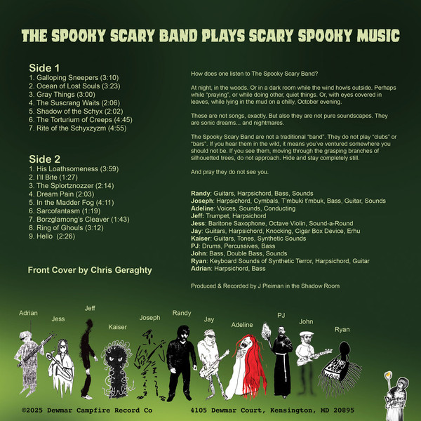 THE SPOOKY SCARY BAND The Spooky Scary Band Plays Scary Spooky Music LP
