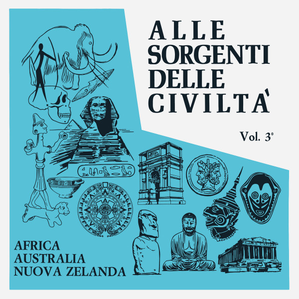 BRAEN/RASKOVICH (ALESSANDRO ALESSANDRONI/GIULIANO SORGINI): Alle Sorgenti Delle Civilta Vol. 3: Africa, Australia, Nuova Zelanda (1971) (Blue Vinyl) LP