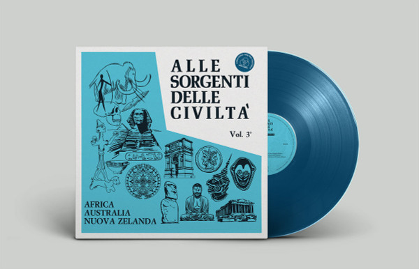 BRAEN/RASKOVICH (ALESSANDRO ALESSANDRONI/GIULIANO SORGINI): Alle Sorgenti Delle Civilta Vol. 3: Africa, Australia, Nuova Zelanda (1971) (Blue Vinyl) LP