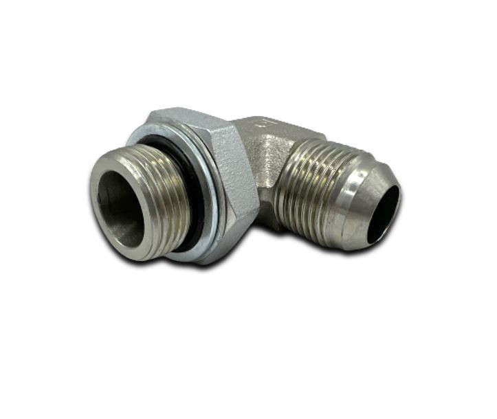 Parker 90 degree Elbow Adapter, #6 ORB x #4 ORFS