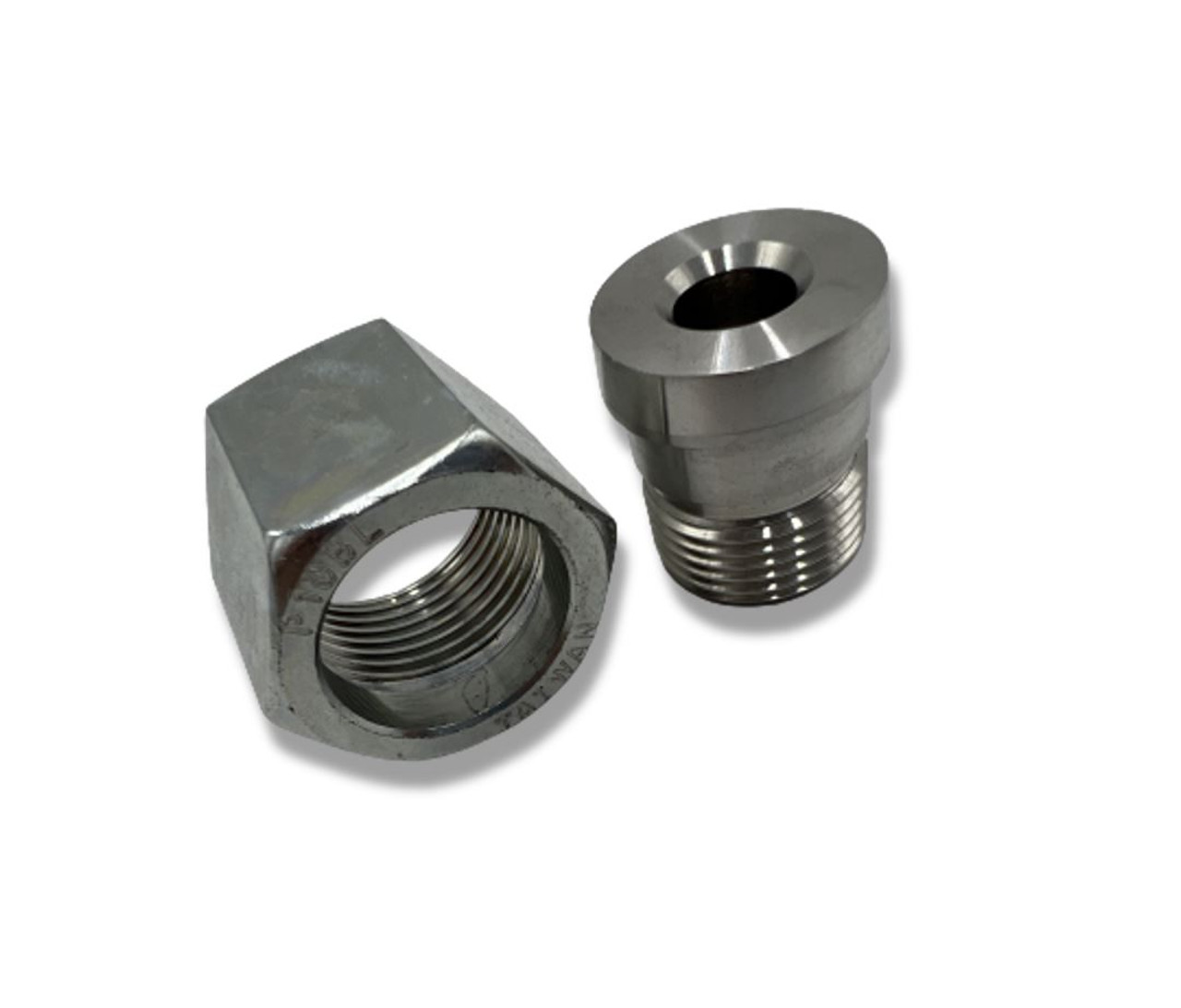 Parker Straight Adapter, #10 ORFS Female Swivel x #8 ORFS