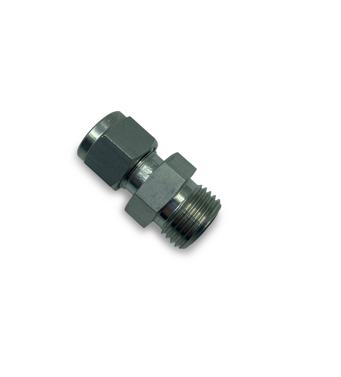 Parker Male Adapter, #6 ORFS (3/8") Compression, Single Ferrule