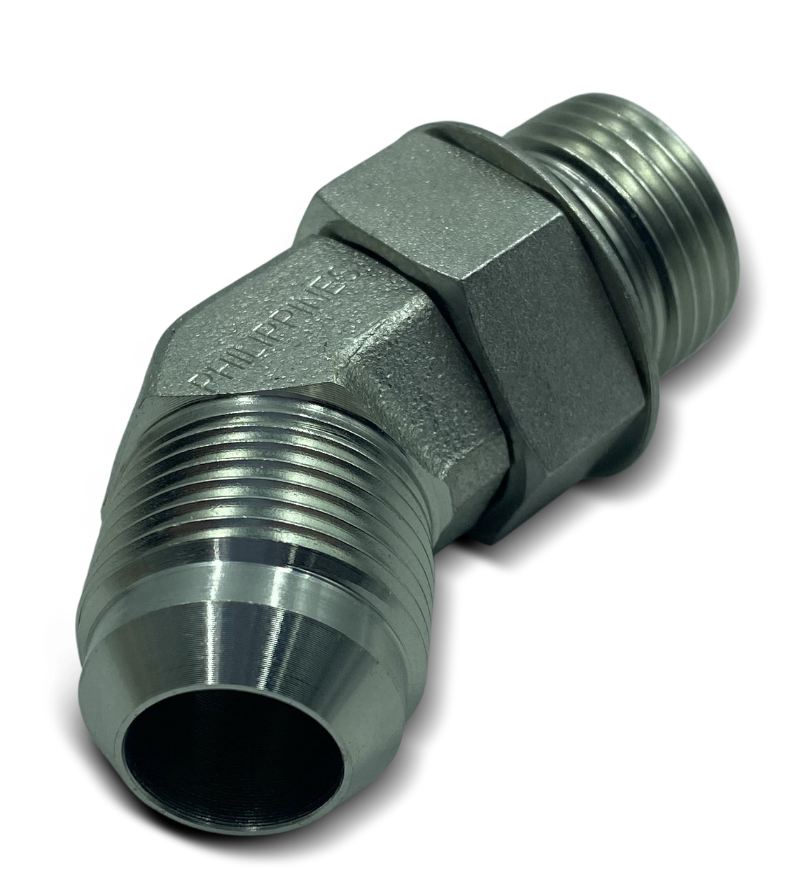 Parker 45 Degree Elbow, #12 Male ORB x #12 Male JIC, Low Pressure Fitting