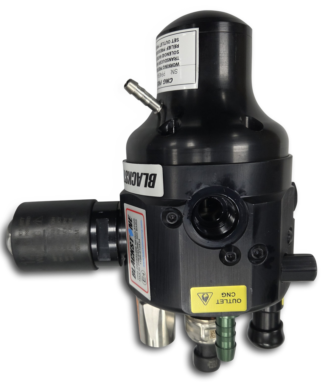 REGULATOR - SAN 209 SERIES, BLACKSTONE, 125 PSI, W/12V SOLENOID, HP SENSOR