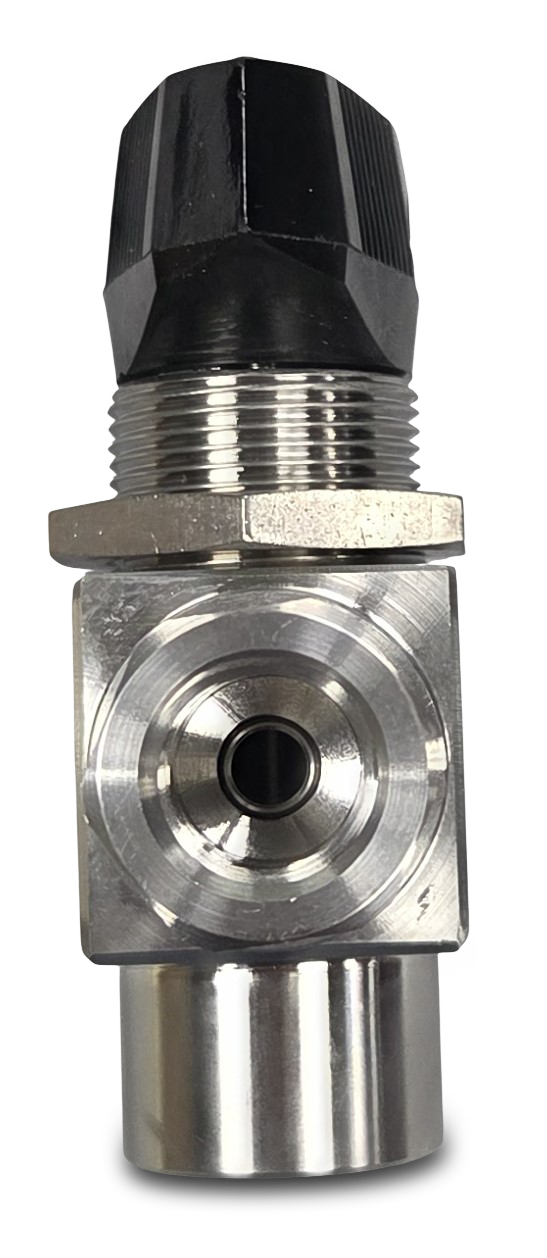 Stainless Steel 3-Piece High Pressure 3-Way Ball Valve, PCTFE Seats, 1/4 in. FNPT