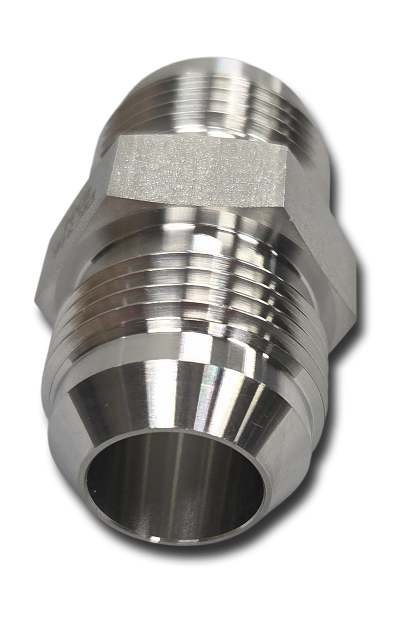 FITTING-STRAIGHT, #12 MALE JIC (37° FLARE) X #12 MALE JIC (37° FLARE) STAINLESS STEEL