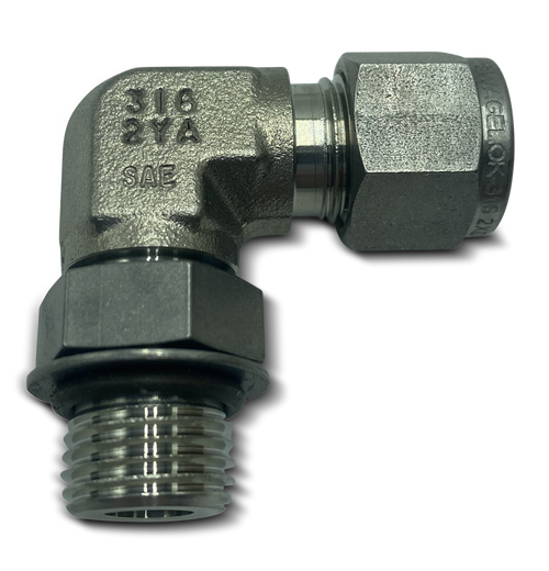 Swagelok Elbow Positional 9/16"-18 #6 Male ORB x 3/8" Tube