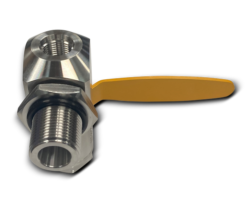 Oasis Fixed Adaptor Tank Valve, with #8 ORB PRD, Supply Port & Test Port