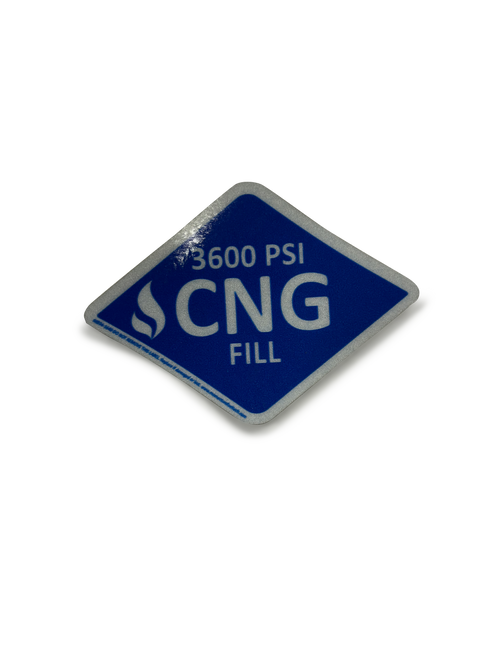 CCFT 3600 PSI CNG Decal, Small (Fill)