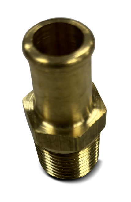 Fitting Adapter, 1/2" Male NPT X 5/8" Hose Barb, Brass