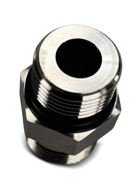 DK-LOK Straight Fitting Adapter, #8 O-Ring Boss x #8 ORFS