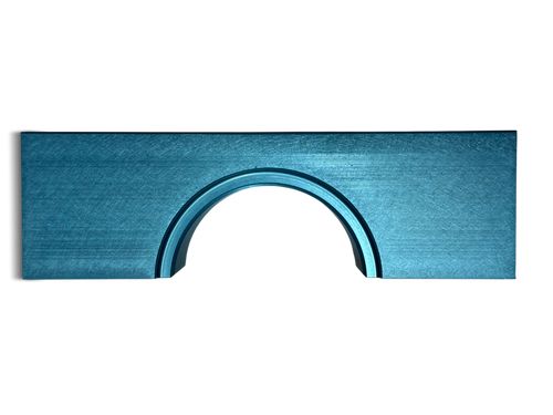 NECK BLOCK - THREADED, ANODIZED BLUE, 2 5/8"-12 UNJF THREADS