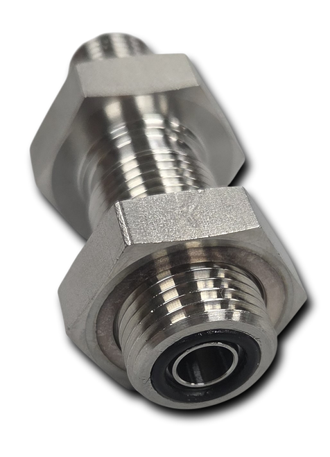 ADAPTER – BULKHEAD  STRAIGHT - #6 ORFS X #6 ORING BOSS