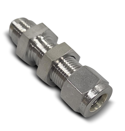 FITTING-3/8" COMPRESSION X 3/8" MJIC, BULKHEAD