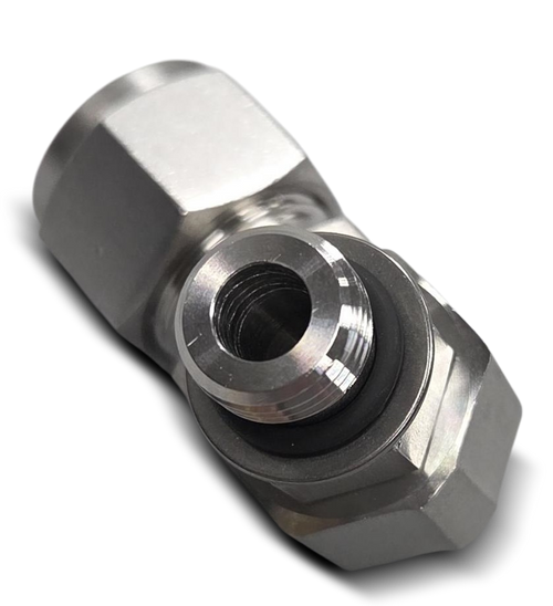 FITTING-ELBOW, MALE SAE S316 1/2" COMPRESSION X 5 MSAE POSITIONABLE