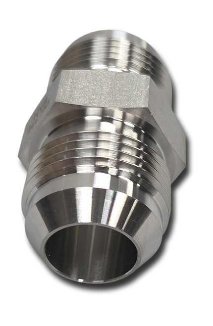 FITTING-STRAIGHT, #12 MALE JIC (37° FLARE) X #12 MALE JIC (37° FLARE) STAINLESS STEEL