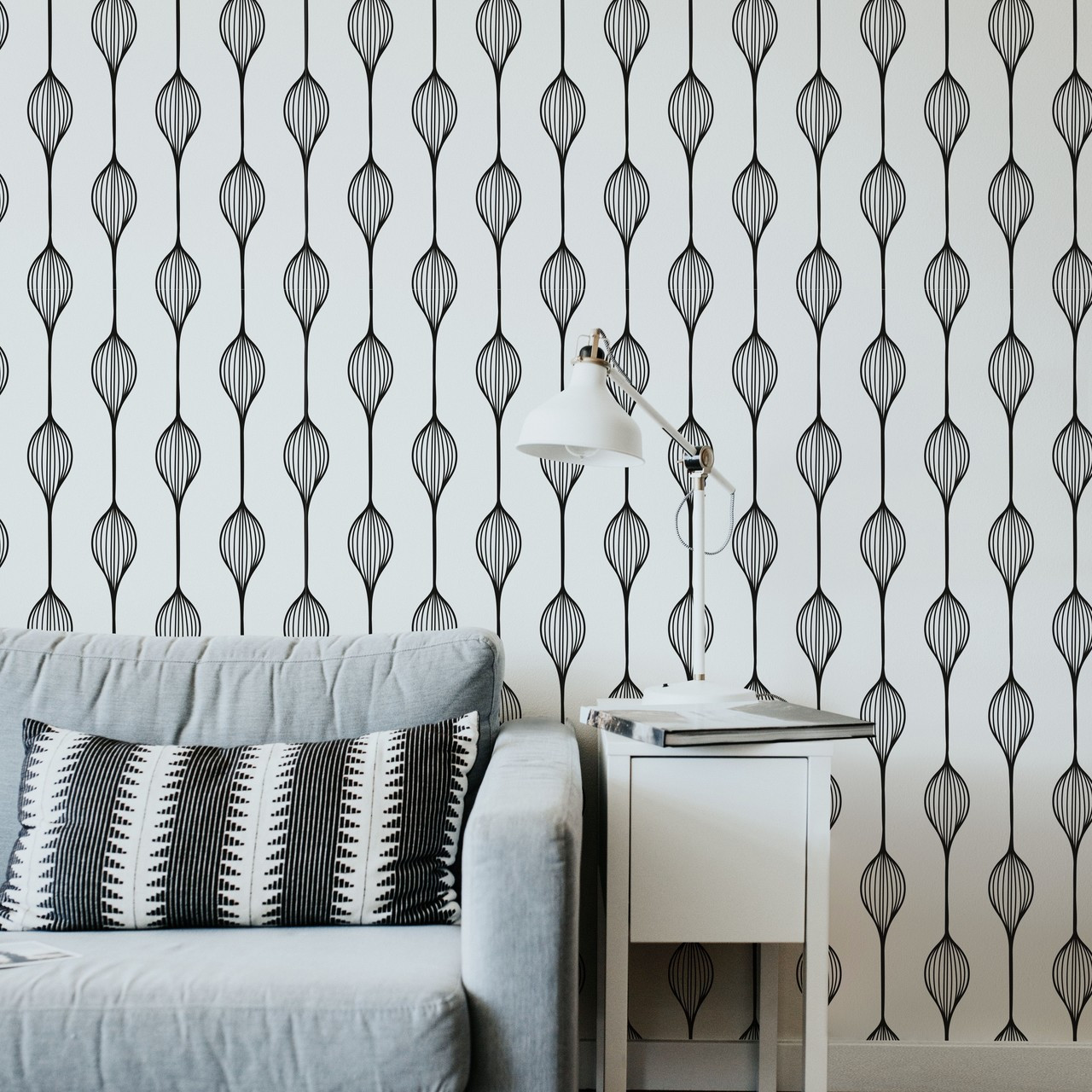 geometric grey wallpaper