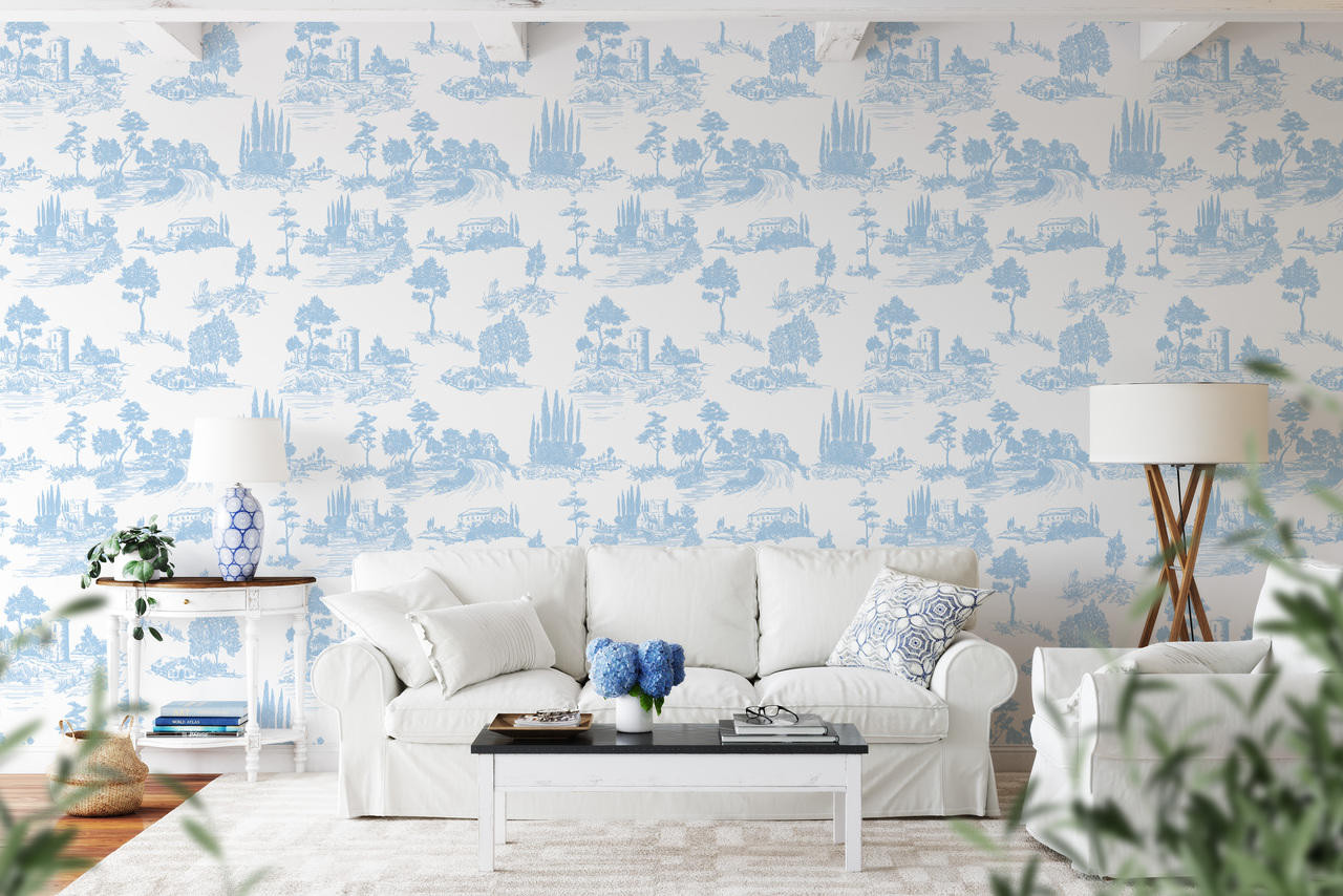 Classic Toile Peel and Stick Wallpaper  Paperbird