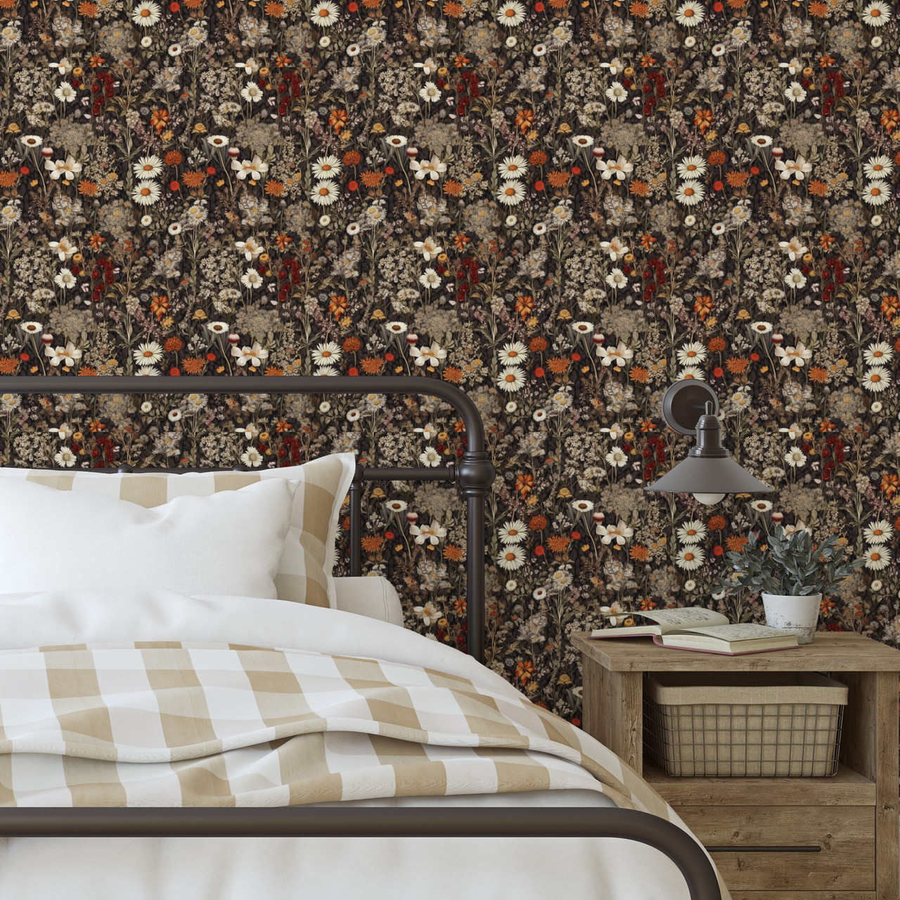 small floral wallpaper