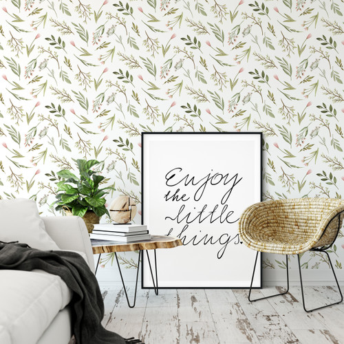 Magnolia Home Olive Branch Wallpaper  Urban American Dry Goods Co