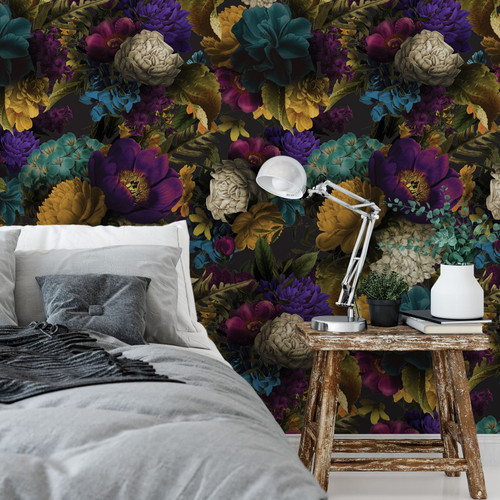 Dramatic Floral Peel and Stick Wallpaper