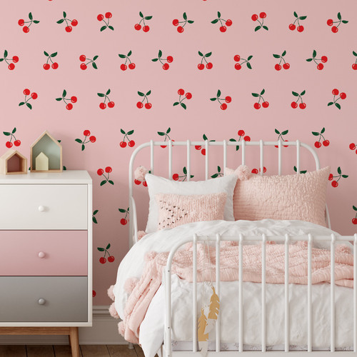 Cherry Peel and Stick Wallpaper