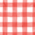 Detail of red gingham wallpaper