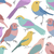 Colorful Birds Peel and Stick Wallpaper