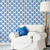Blue Block Print Peel and Stick Wallpaper