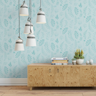 Hand Drawn Flowers Peel and Stick Wallpaper - Paperbird