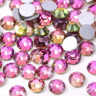 Vitrail Rose Glass Rhinestone SS8 - 100 pcs