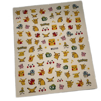 Pikachu Pokemon Stickers (3)