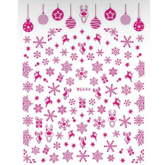 Christmas Stickers - Magenta