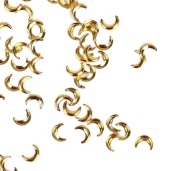 Gold Crescent Moon Charms