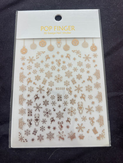 Christmas Stickers - Rose Gold